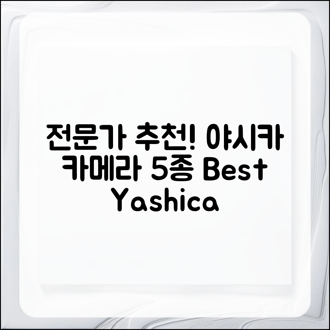전문가가 추천하는 야시카 카메라 5종