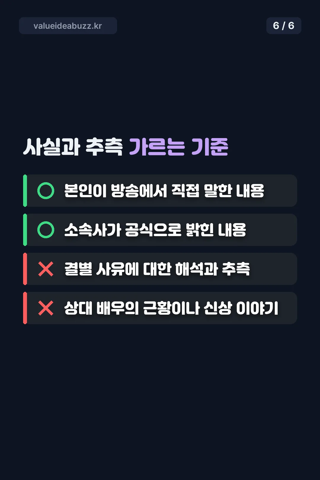 사실과 추측 가르는 기준