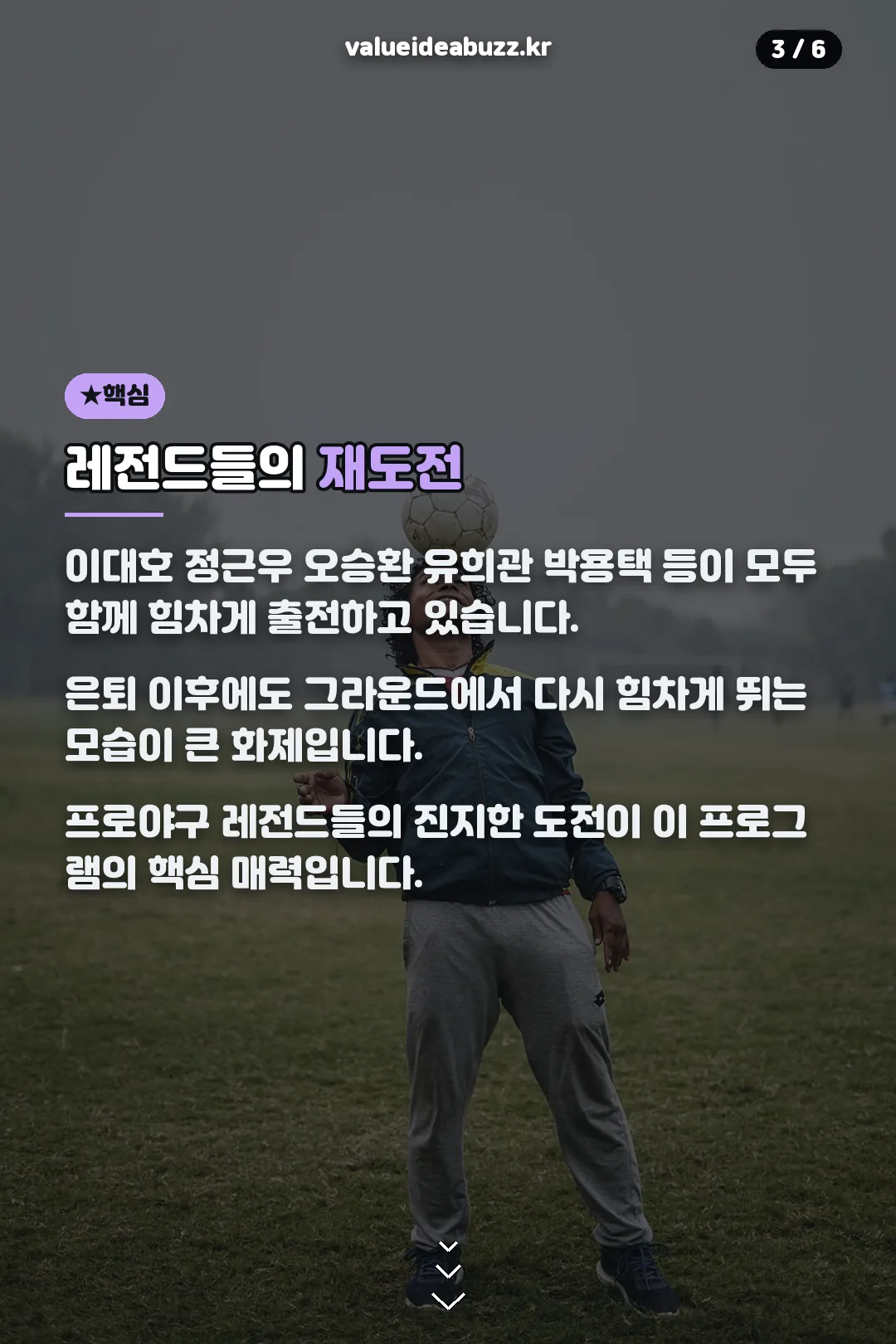 레전드 선수들 재도전