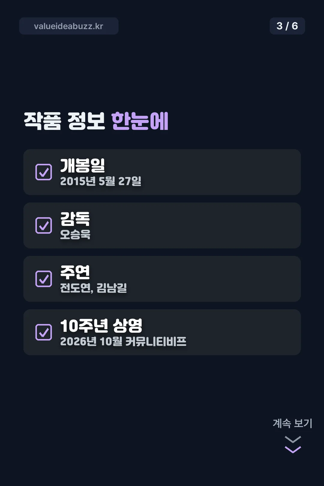 작품 정보 한눈에