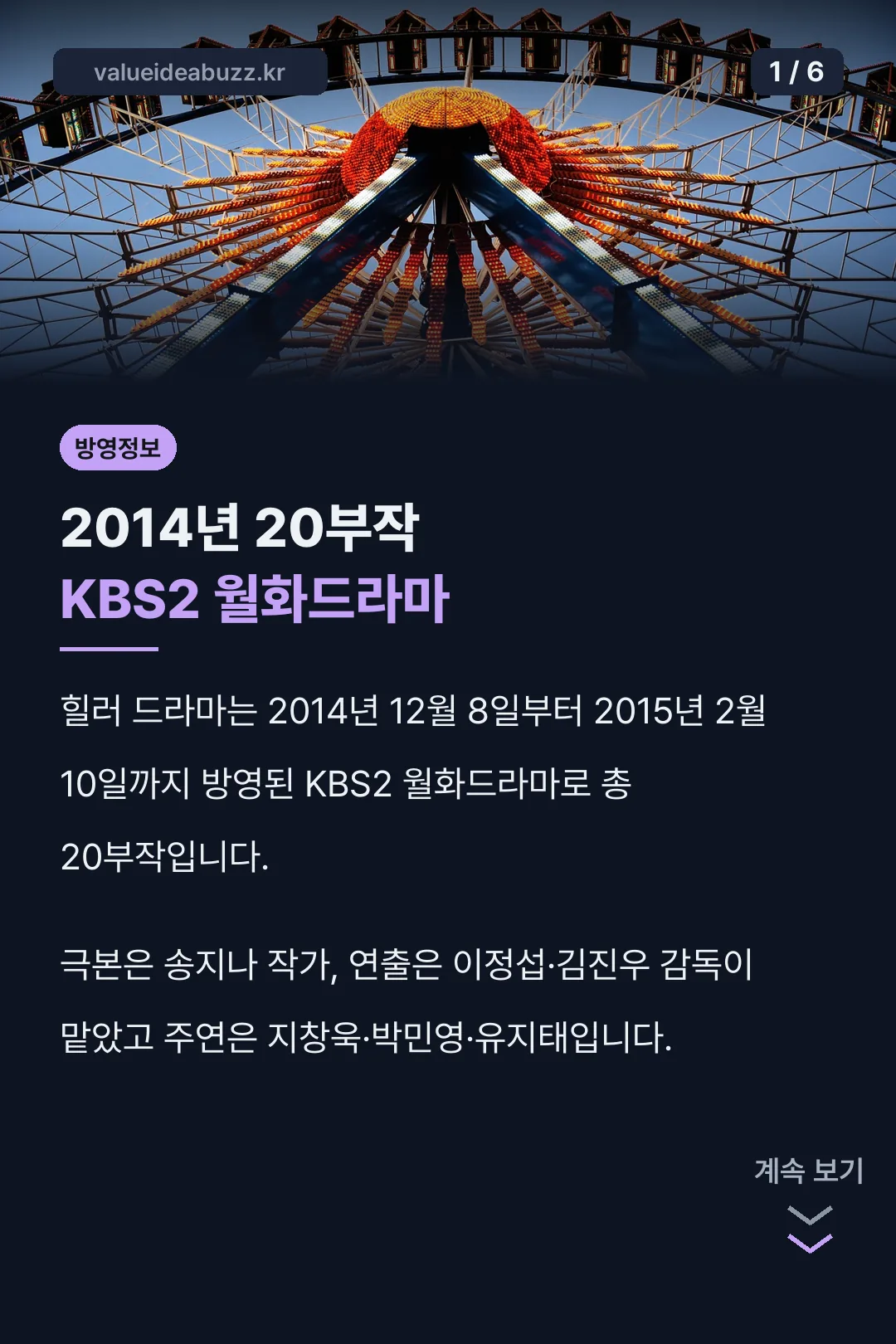 방영 정보 기본 사실