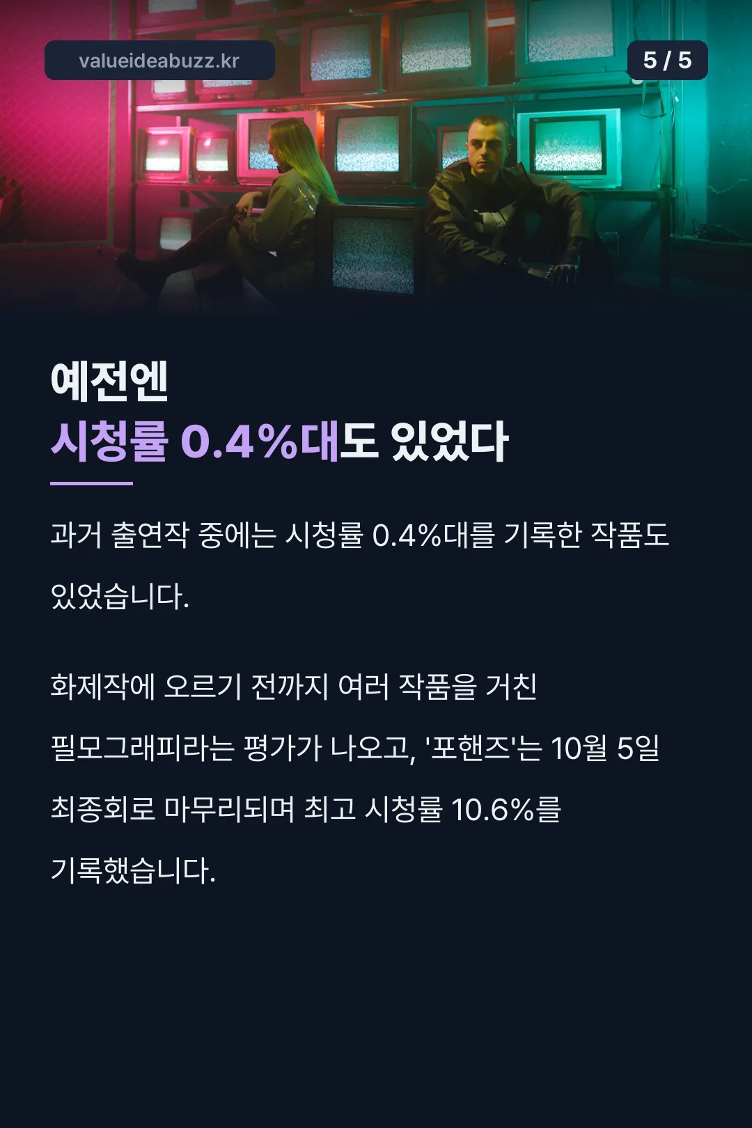 시청률 0.4%대 기록