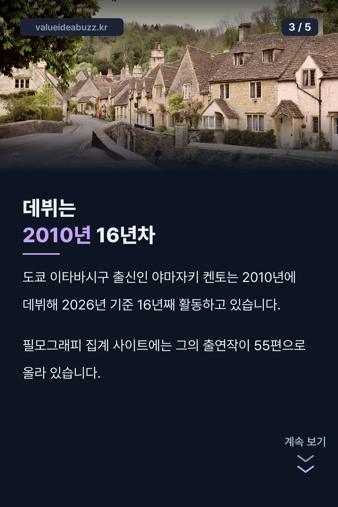 데뷔 연차와 필모그래피